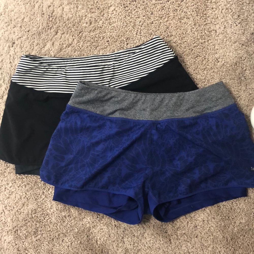 Running shorts with built in spandex